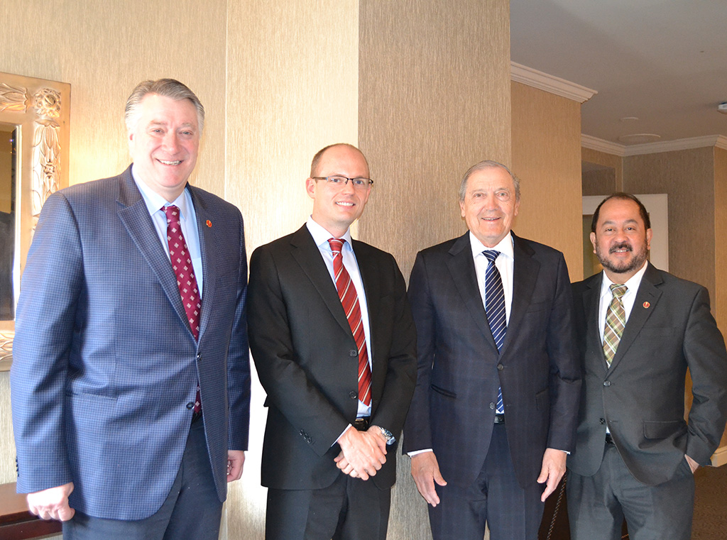 Senators also heard from Trevor Tombe, Assistant Professor, Department of Economics at the University of Calgary (second from left).