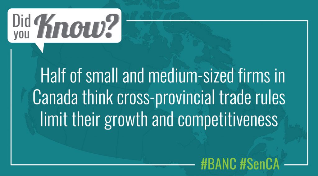 Trade barriers have blocked the growth of some Canadian companies.