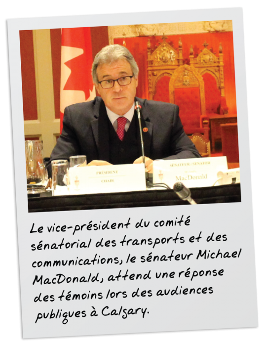 Le vice-président du comité sénatorial des transports et des communications, le sénateur Michael MacDonald
