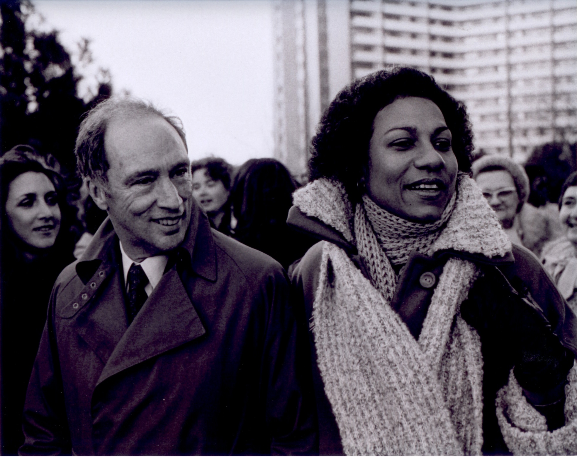 Senator Cools on the campaign trail with Prime Minister Pierre Elliott Trudeau in 1980. Prime Minister Trudeau would appoint Cools to the Senate on January 13, 1984.