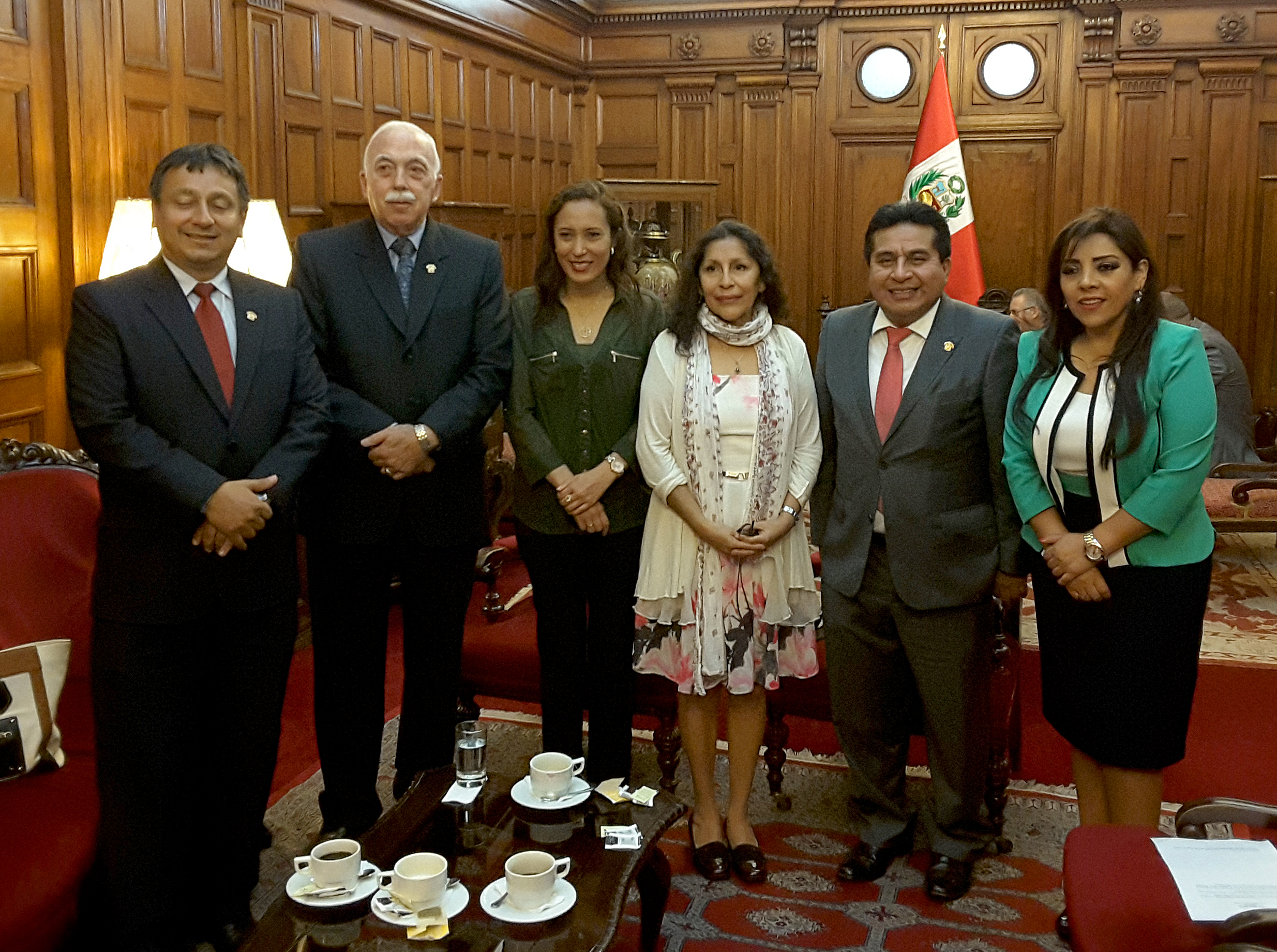 Senator Galvez meets with foreign dignitaries in the Congress of the Republic of Peru for the Asia-Pacific Economic Cooperation summit (APEC).