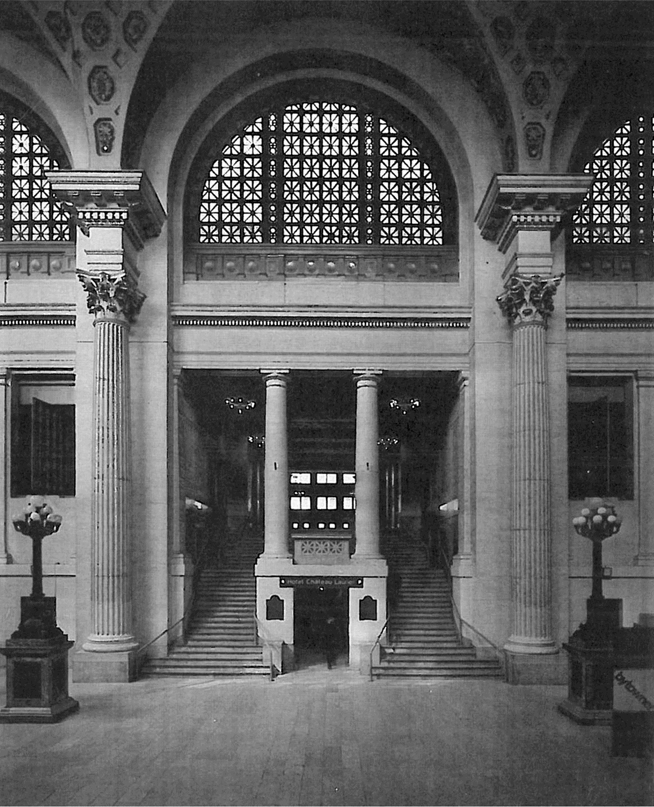 Many of the original architectural features of the Government Conference Centre, originally constructed in 1912 as Ottawa’s train station, are being painstakingly restored. The Senate of Canada is scheduled to occupy the historic building for 10 years, beginning in September 2018. (Library and Archives Canada)