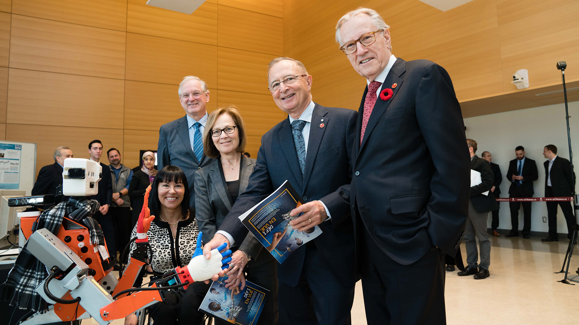 The committee released their report during an event @uOttawa where senators Kelvin Kenneth Ogilvie, Art Eggleton, Chantal Petitclerc and Judith Seidman witnessed these new technologies