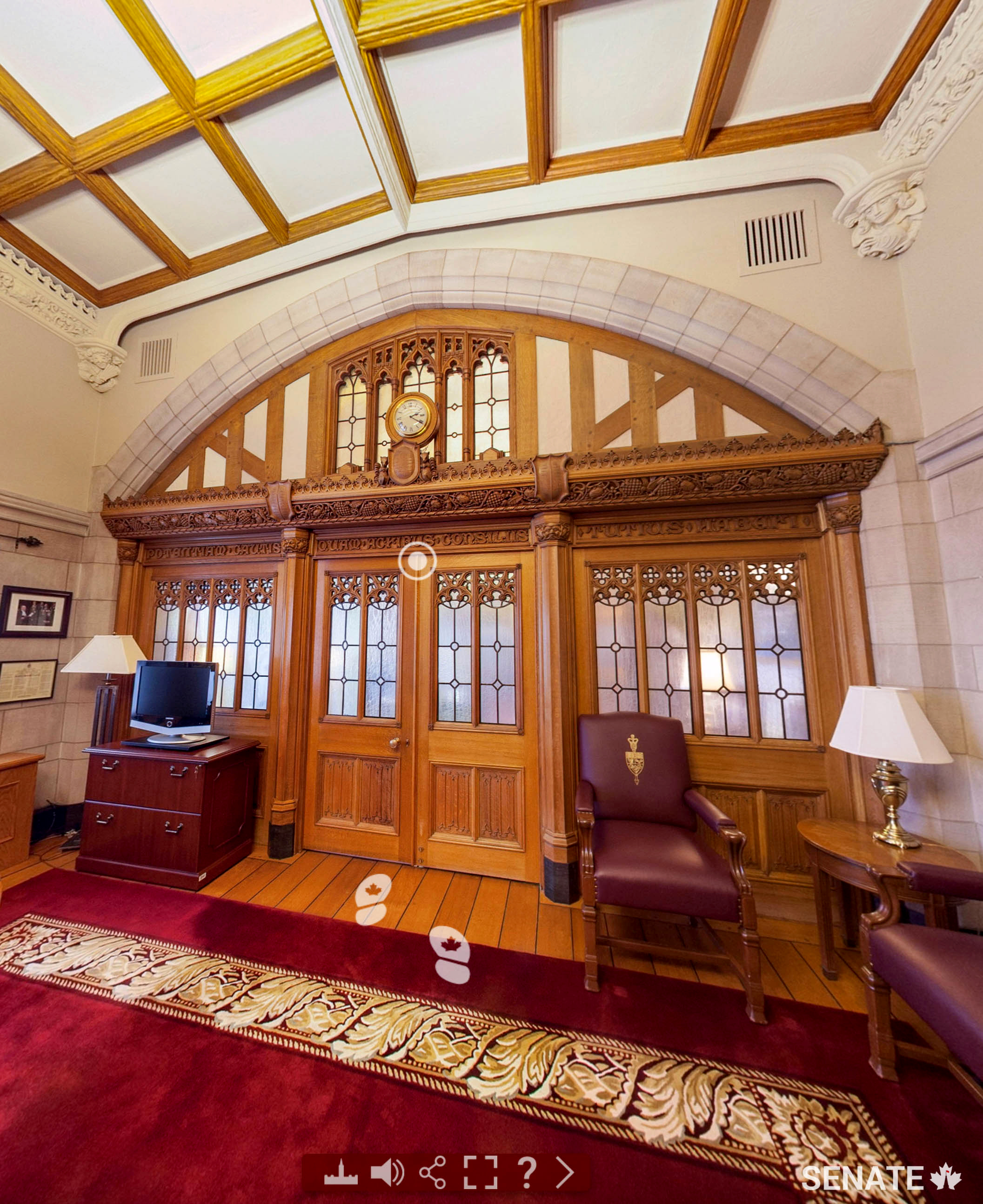 The expanded Senate Virtual Tour includes the chambers of the Speaker of the Senate.