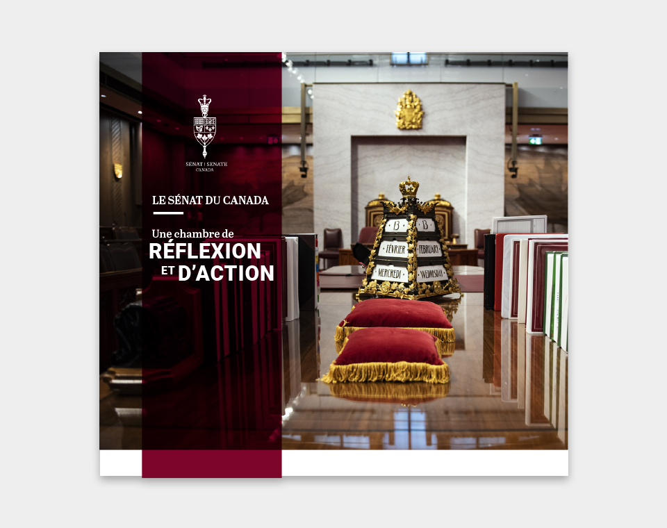 Couverture de la brochure le Sénat du Canada :Une chambre de réflexion et d'action