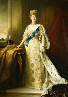 Le portrait de la reine consort du roi George V