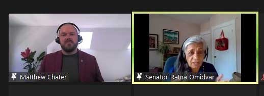 Thursday, June 24, 2021 – Senator Ratna Omidvar, speaks with Big Brothers Big Sisters Canada National President and CEO Matthew Chater about the challenges and opportunities related to the charitable sector.