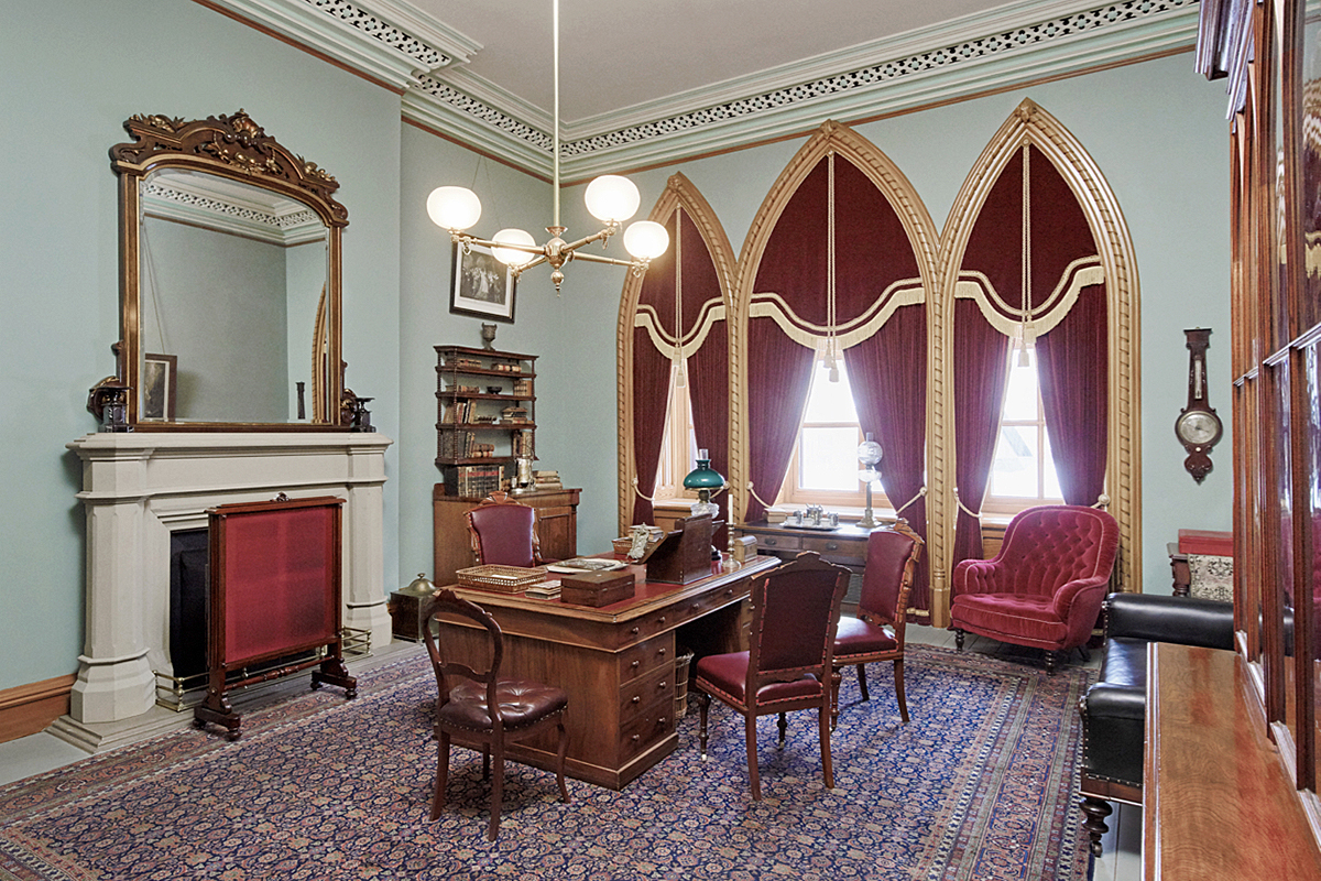 The governor general’s office in East Block was restored to its original grandeur in 1982. It was occupied by 16 governors general from 1866 to 1942 before the office moved to Rideau Hall. (Photo credit: Parliament of Canada)