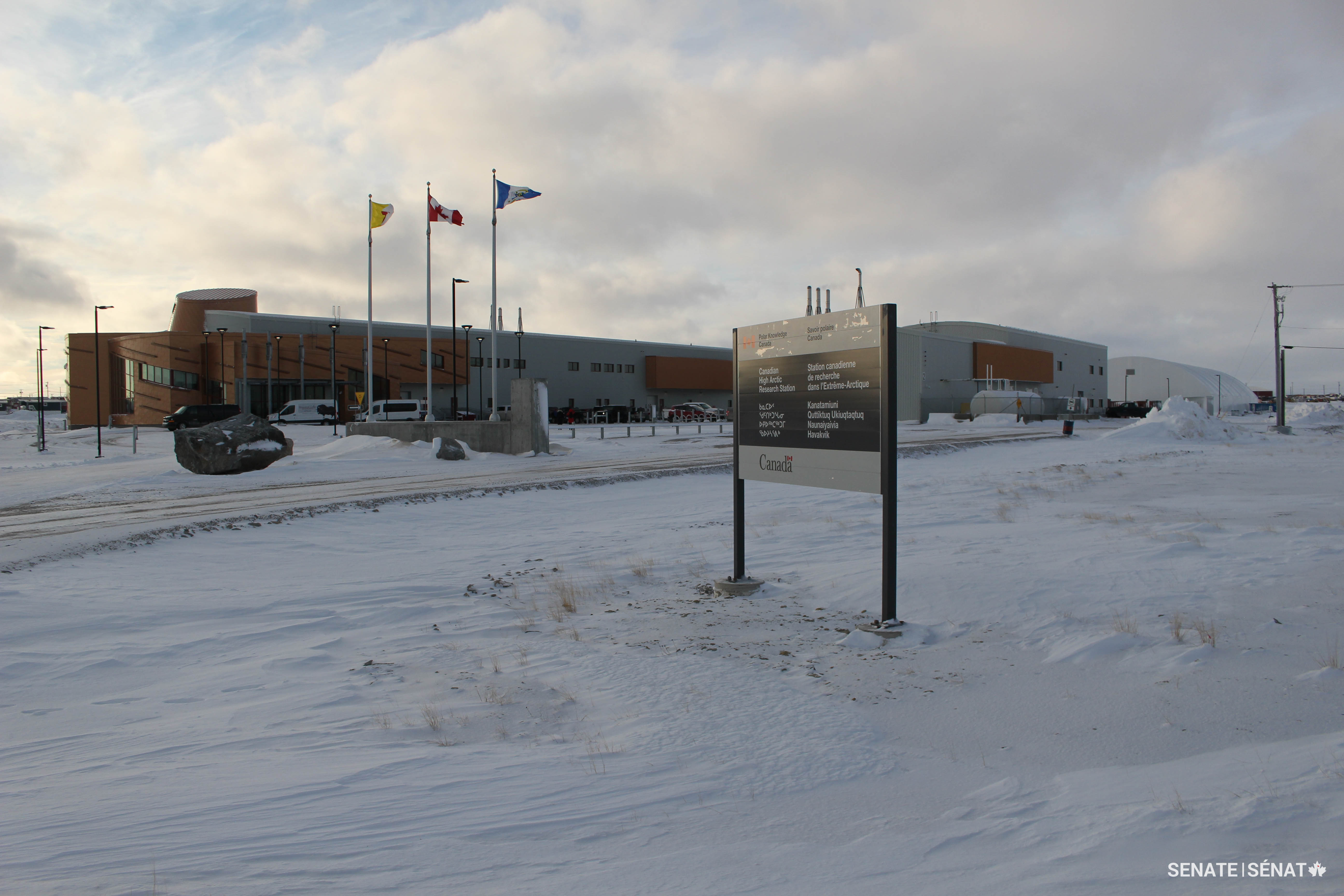 Même si Cambridge Bay, sur l’île Victoria au Nunavut, se trouve au nord du cercle polaire, elle peut se vanter de posséder une installation scientifique de pointe : la Station canadienne de recherche dans l’Extrême-Arctique, dirigée par Savoir polaire Canada.