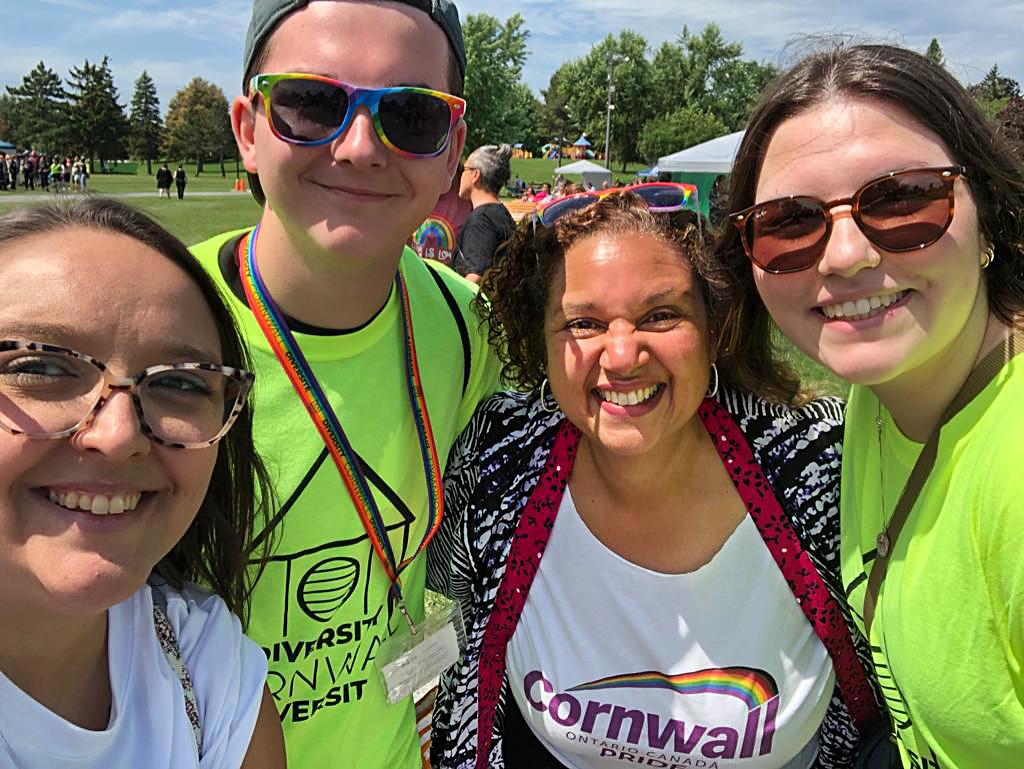Senator Clement celebrates Cornwall Pride with her fellow residents on August 12, 2023. (Photo credit: Office of Senator Bernadette Clement)